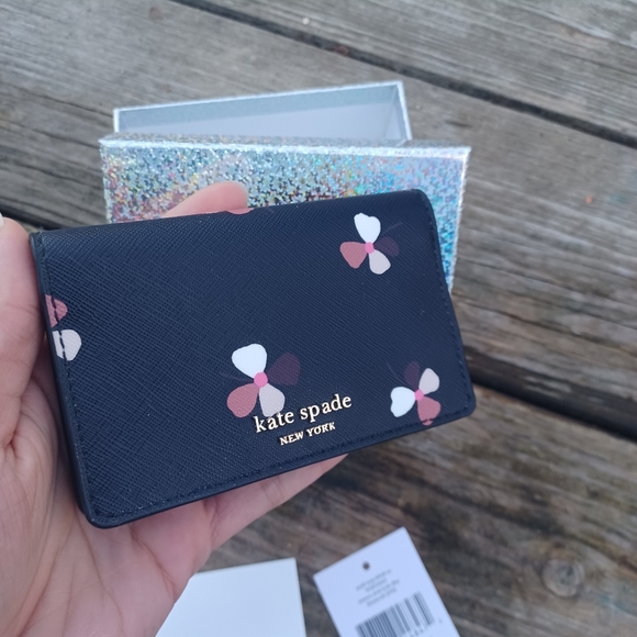 kate spade Handbags - COPY -🔥 NIB^ Kate Spade Dusk Buds Ditsy Bifold Card Holder Wallet